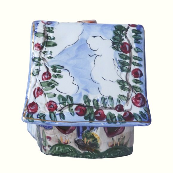 Blue Skies Heather Goldminc Blue Sky Corp Large Tealight Candle Holder Votive - Picture 4 of 6